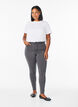 Jean Amy taille haute coupe super slim, Gris, Model image number 0