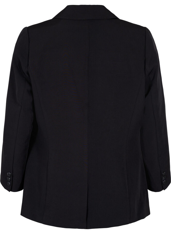 Blazer avec une fermeture à bouton unique, Black, Packshot image number 1