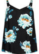 Top sans manches en viscose, Black Big Flower, Packshot image number 0