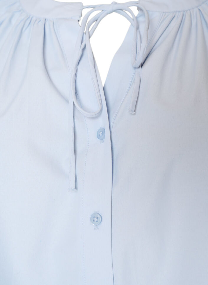 Chemisier avec fermeture boutonn&eacute;e et ceinture &agrave; nouer, Bleu Clair, Packshot image number 2