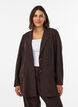 Blazer avec poches et fentes, Marron, Model image number 0