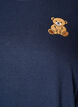 T-shirt en coton bio avec motif ourson, Bleu, Packshot image number 2