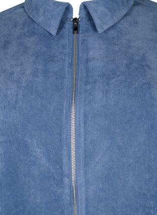 Robe en velours avec fermeture Éclair et manches 3/4, Moonlight Blue, Packshot image number 2