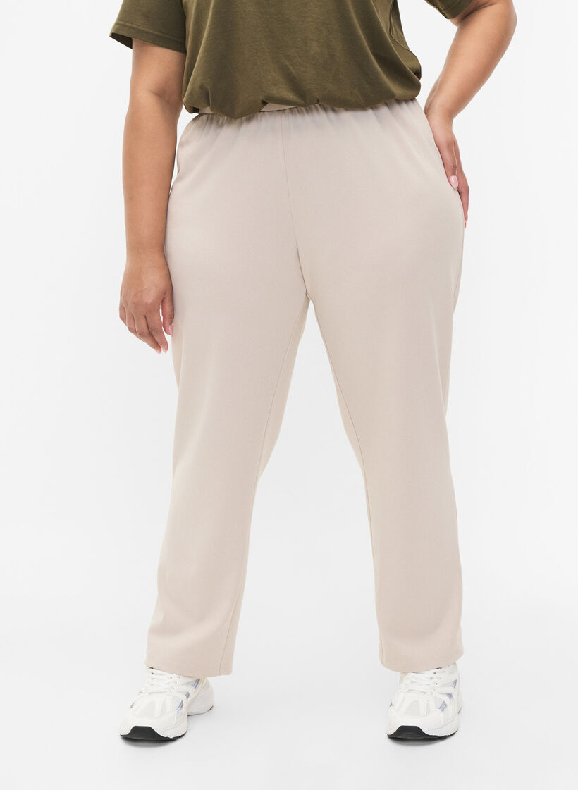 FLASH - Pantalon &agrave; coupe droite, Beige, Model image number 2