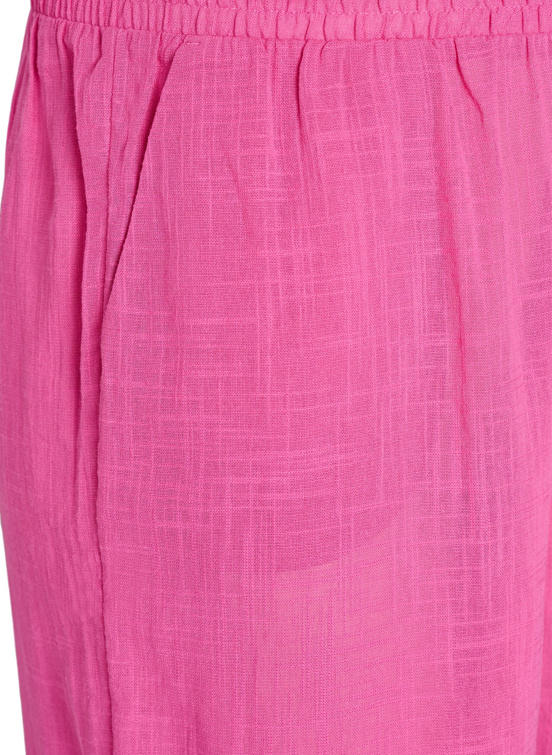 Zizzi FLASH - Pantalon coupe droite avec taille haute, Rose, Packshot image number 2