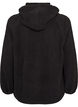Veste teddy &agrave; capuche zipp&eacute;e, Noir, Packshot image number 1
