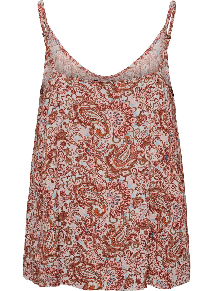 Top &agrave; bretelles en viscose, Rose, Packshot image number 1