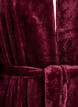Peignoir en velours doux avec poches, Bordeaux fonc&eacute;, Packshot image number 2