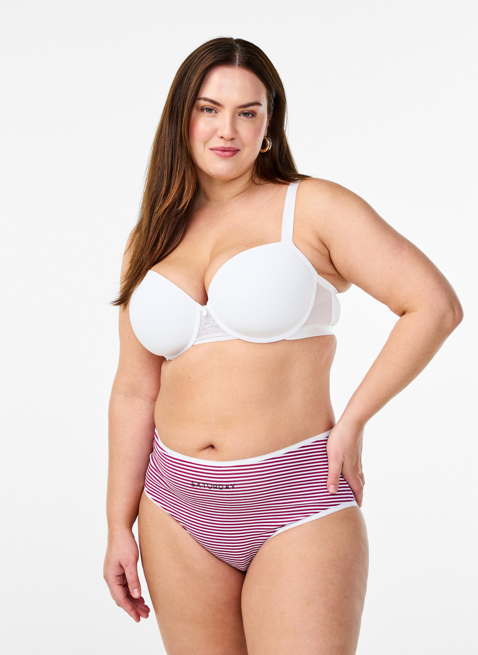 Zizzi 7-pack de culottes avec une taille standard, Bleu, Model image number 0