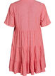 Robe A-line longueur genou en lin et viscose, Corail, Packshot image number 1