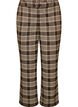 Pantalon &agrave; carreaux &agrave; jambes amples, Marron, Packshot image number 0