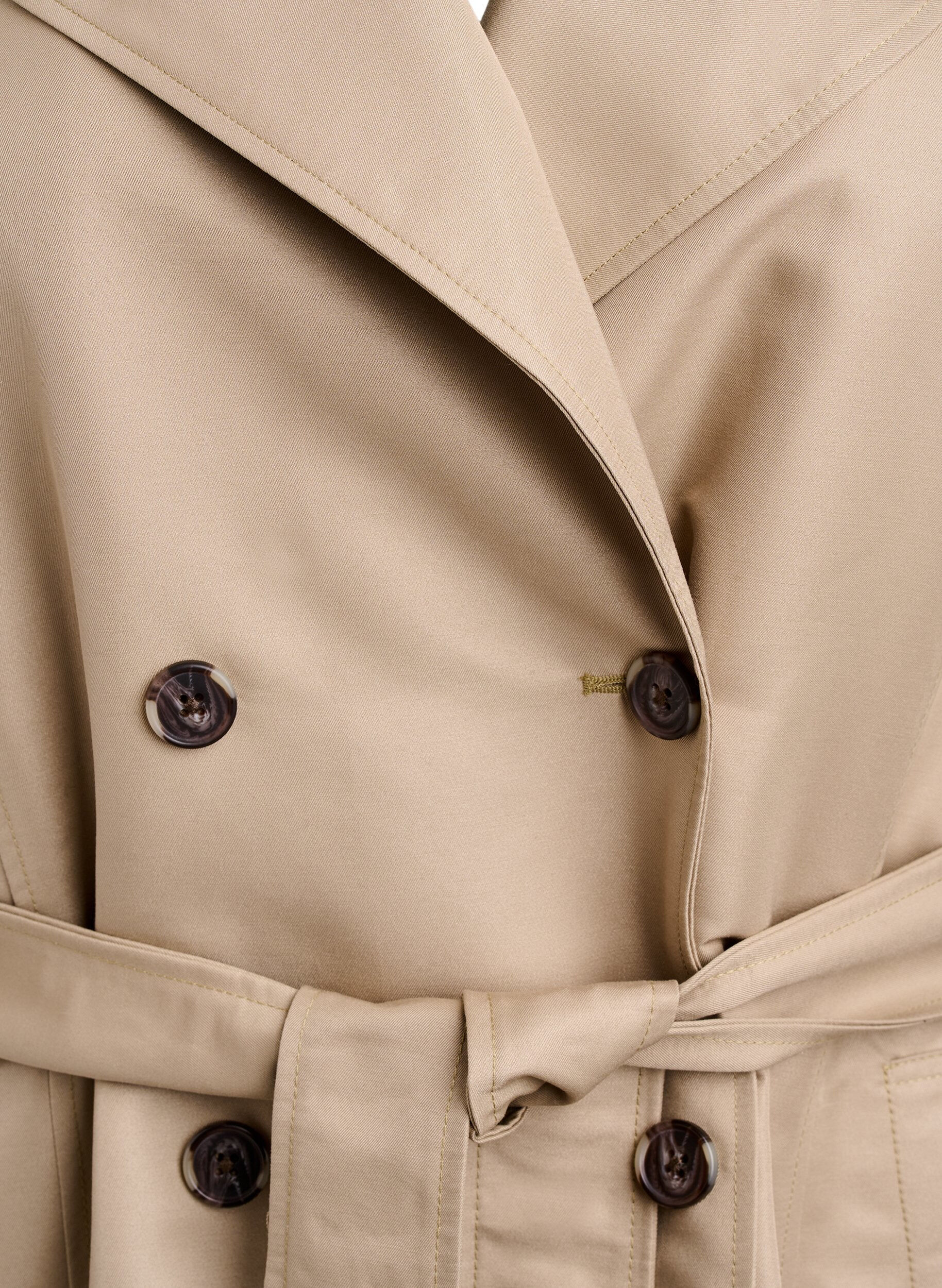 Zizzi Trench court avec ceinture, Beige, Packshot image number 2