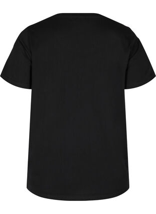 T-shirt en coton bio avec imprimé, Black You, Packshot image number 1