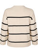 Pull rayé ample, Beige, Packshot image number 1