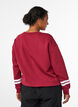 Sweatshirt avec d&eacute;tail statement, Rouge, Model image number 2