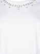 T-shirt à col rond et strass, Bright White, Packshot image number 2