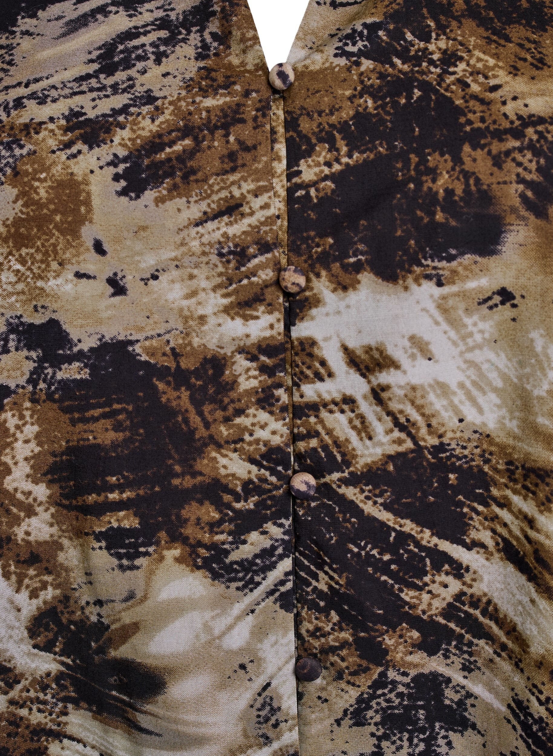 Zizzi Chemisier imprim&eacute; avec boutons, Vert, Packshot image number 2