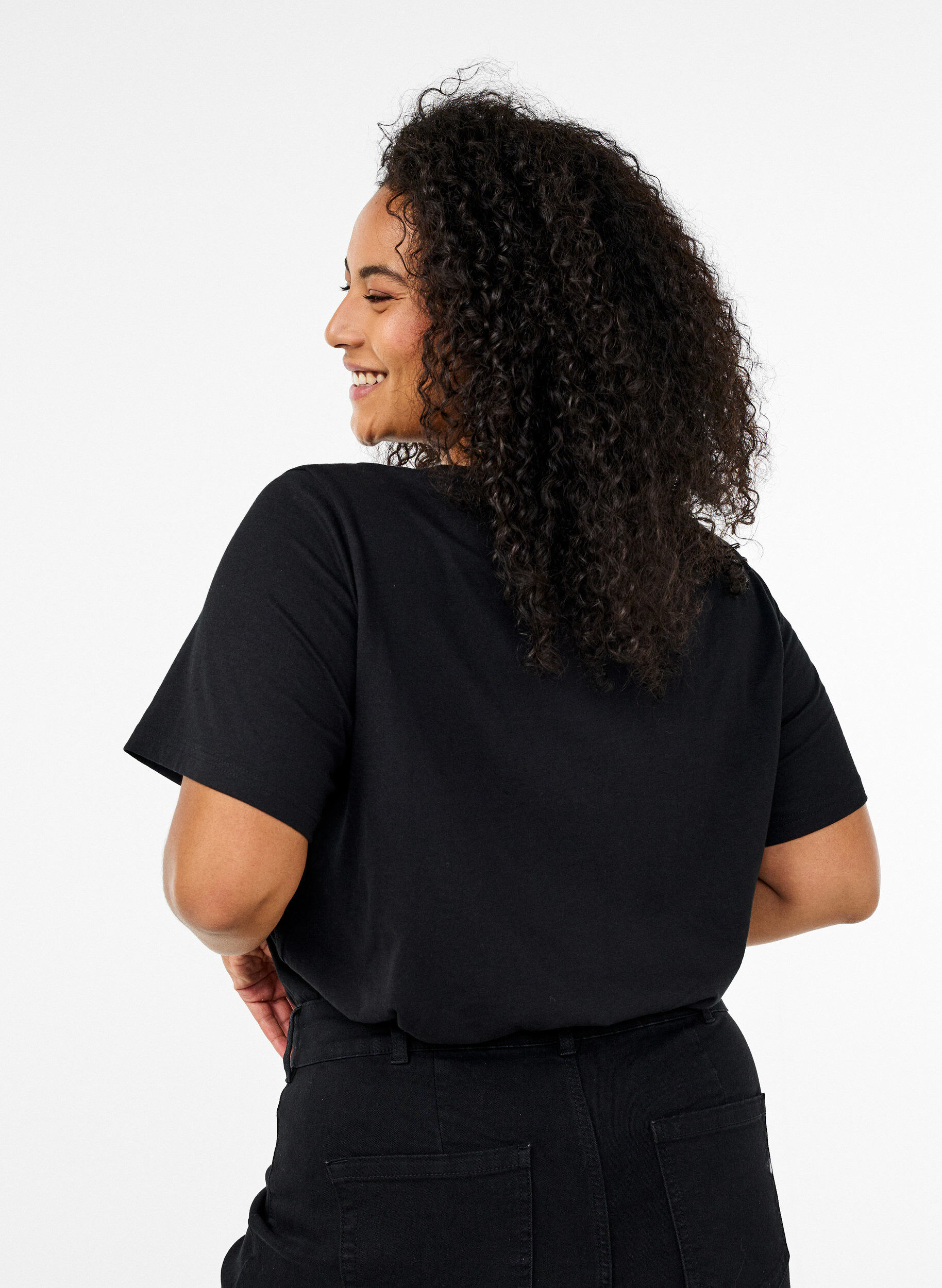 Zizzi FLASH &ndash; T-shirt avec motif, Noir, Model image number 2