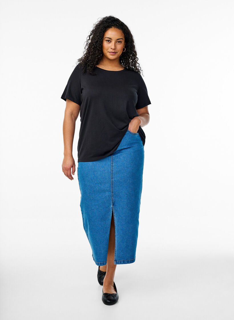 FLASH - Lot de 2 t-shirts à col rond, Black/Black, Model image number 2