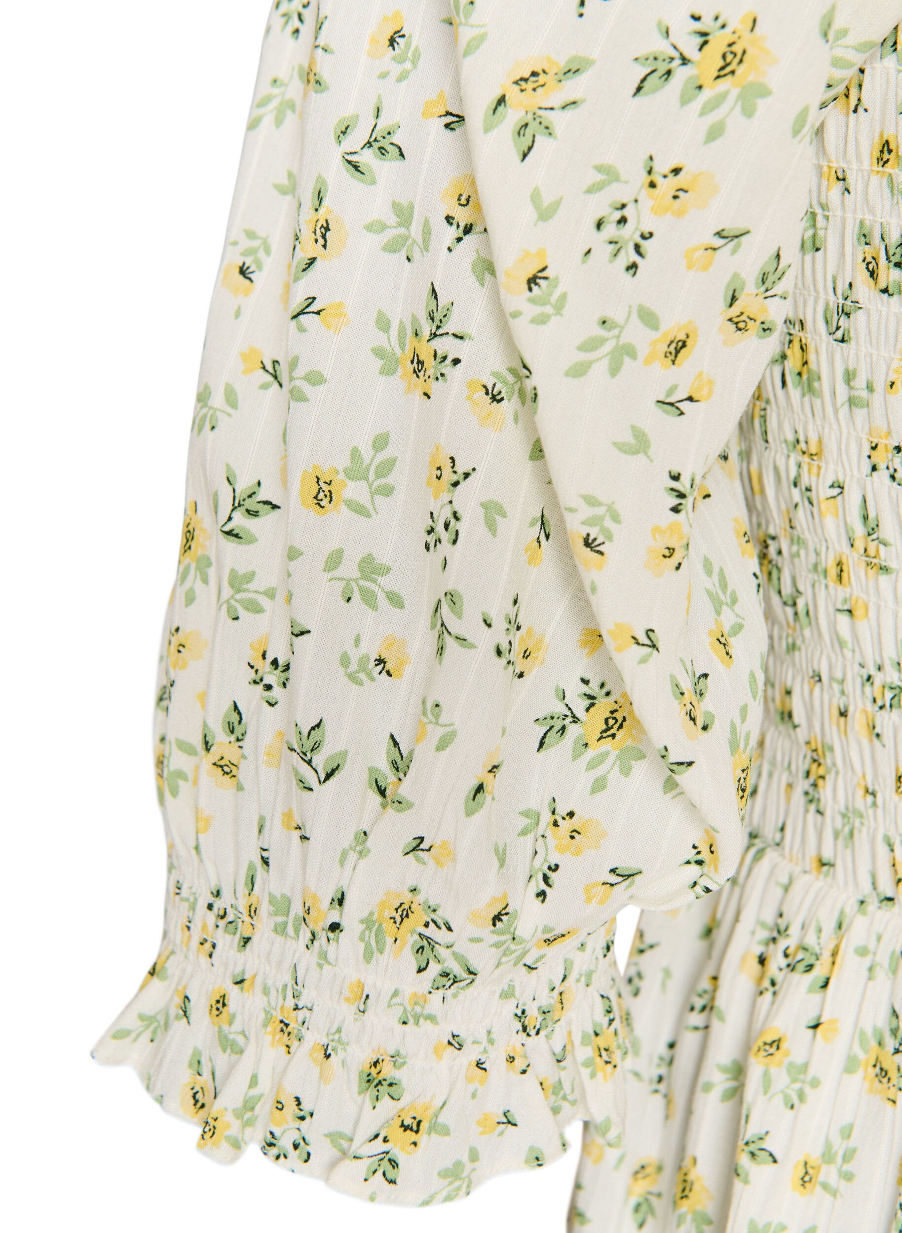 ZizziRobe d'&eacute;t&eacute; florale en viscose, Blanc, Packshot image number 3