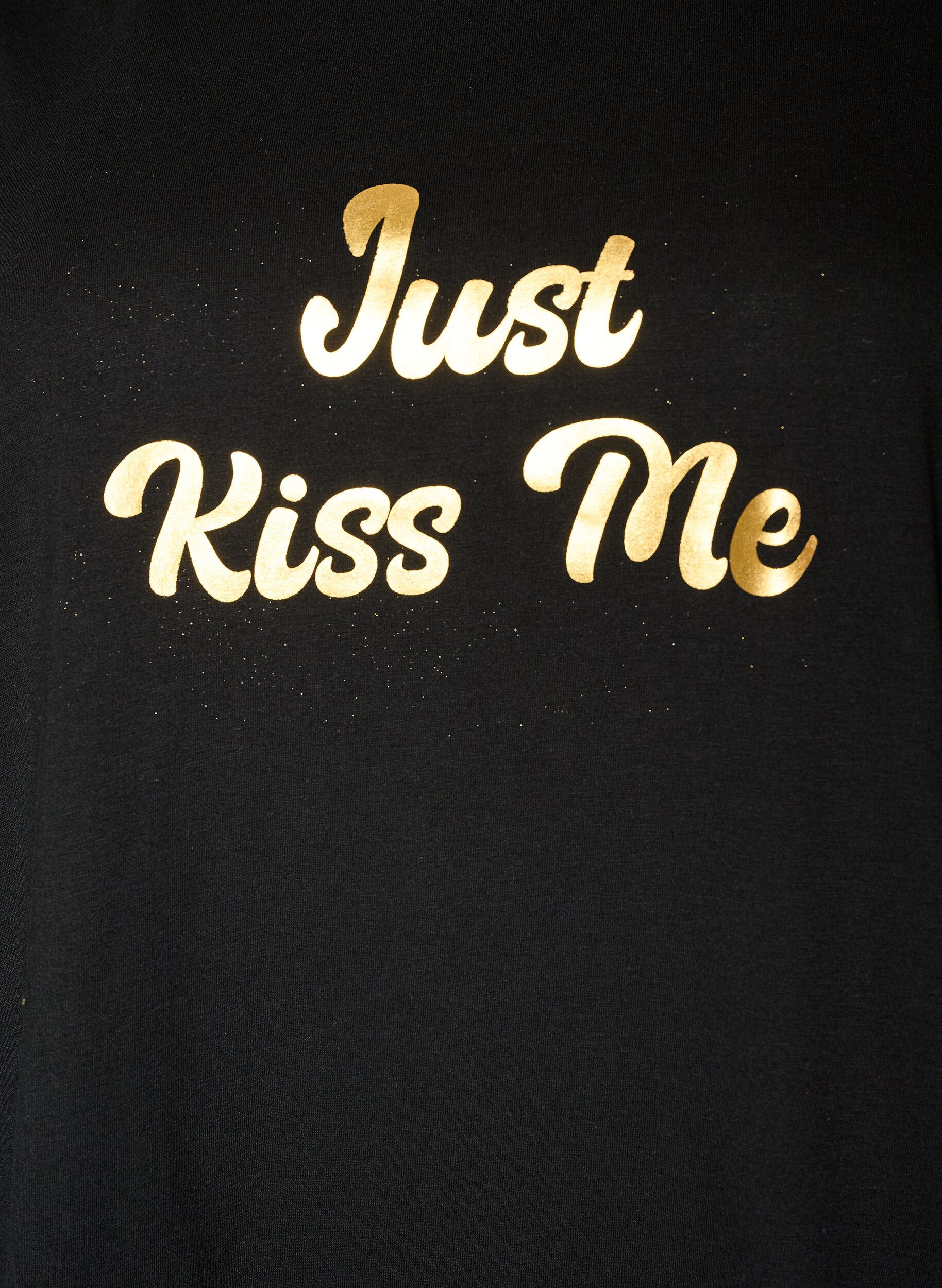 ZizziT-shirt imprim&eacute;, Noir, Packshot image number 2