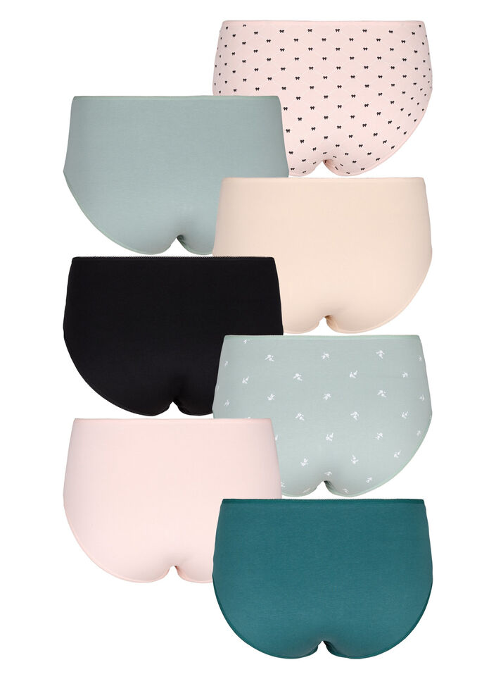 7-pack de culottes avec une taille standard, Vert clair, Packshot image number 1