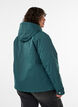 Parka matelass&eacute; avec une capuche amovible, Vert fonc&eacute;, Model image number 2
