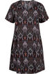Robe FLASH à col en V avec imprimé, Black Rose Ethnic, Packshot image number 0