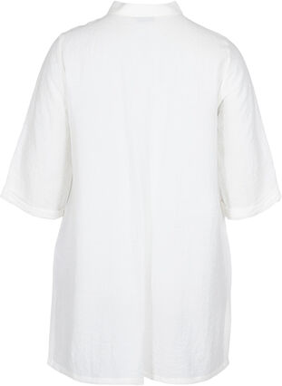 Chemise longue à manches 3/4, Bright White, Packshot image number 1