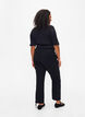 Pantalon ample en coton, Noir, Model image number 1