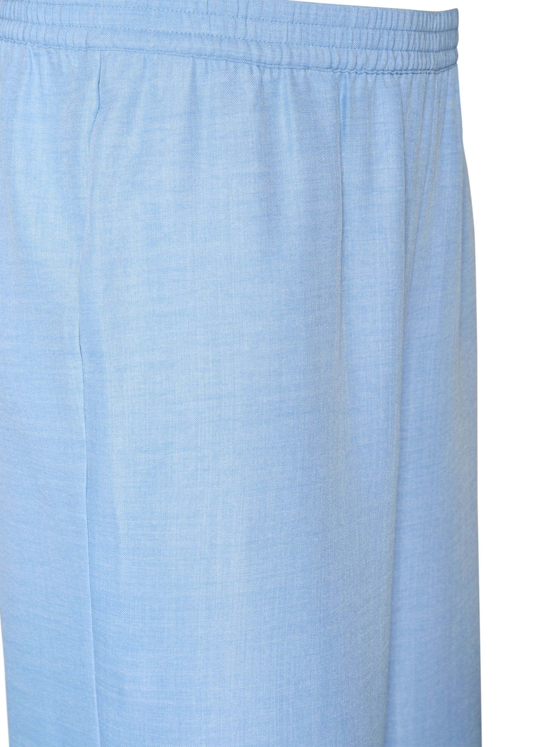 ZizziPantalon ample avec ceinture &eacute;lastique et poches, Bleu Clair, Packshot image number 2