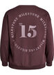Sweatshirt avec détail statement, Marron, Packshot image number 1