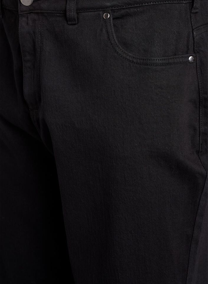 Jean ample avec longueur raccourcie, Noir, Packshot image number 2