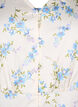Chemisier en satin floral avec manches bouffantes, Off White Blue Fl., Packshot image number 2