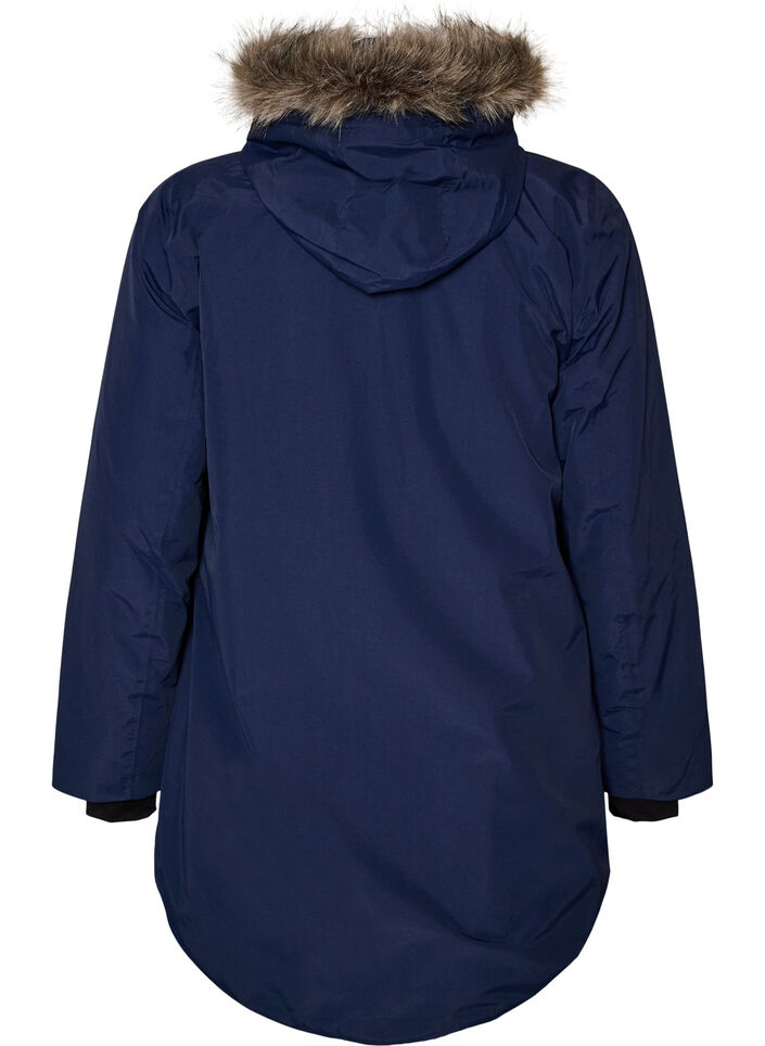 Parka imperm&eacute;able &agrave; capuche, Bleu, Packshot image number 1