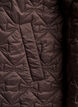 Veste l&eacute;g&egrave;rement matelass&eacute;e &agrave; surpiq&ucirc;res d&eacute;coratives, Marron, Packshot image number 3