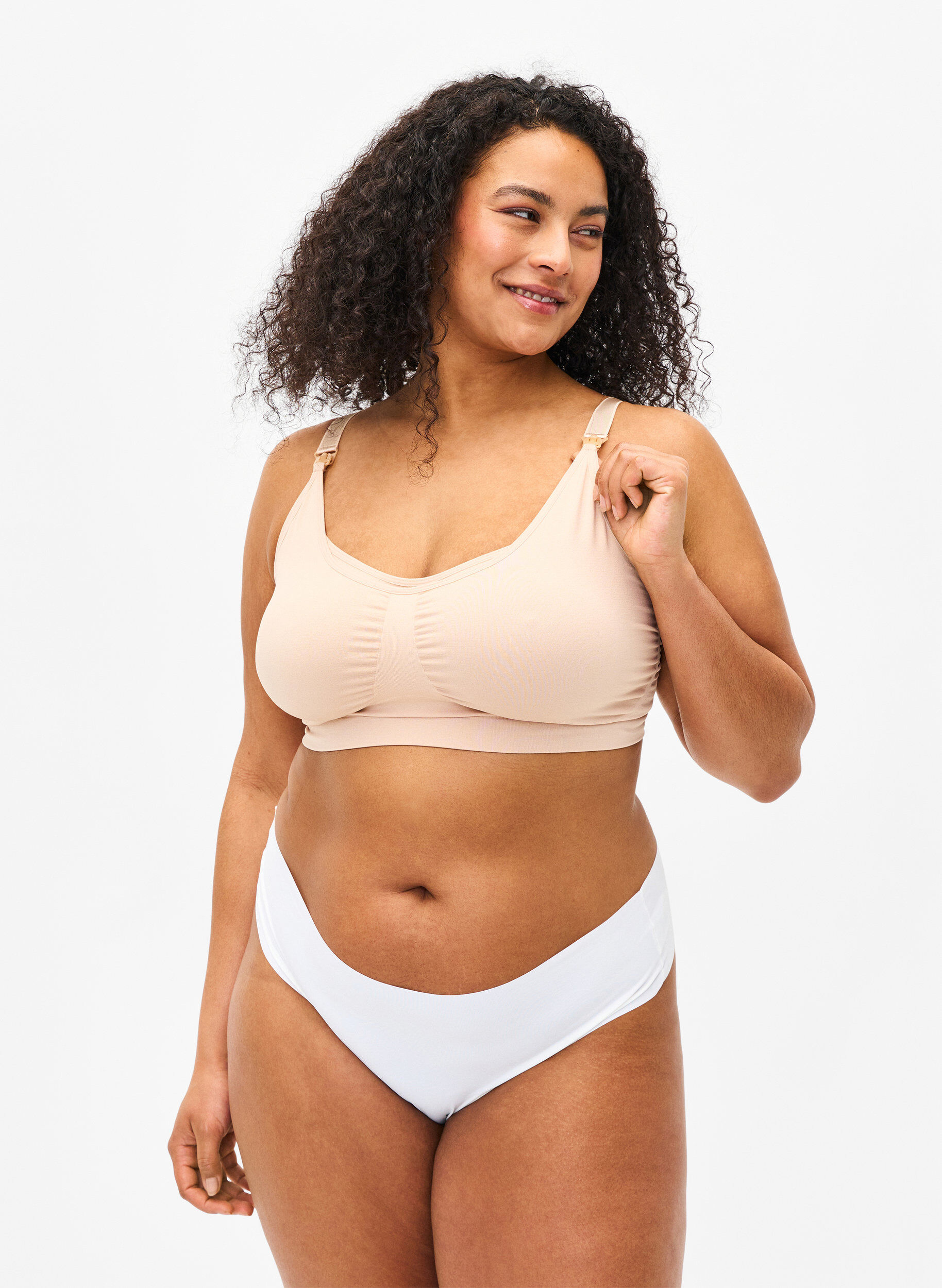 Soutien-gorge d'allaitement, Beige, Model