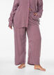 Pantalon de nuit ample &agrave; rayures et c&oelig;urs, Bordeaux fonc&eacute;, Model image number 2
