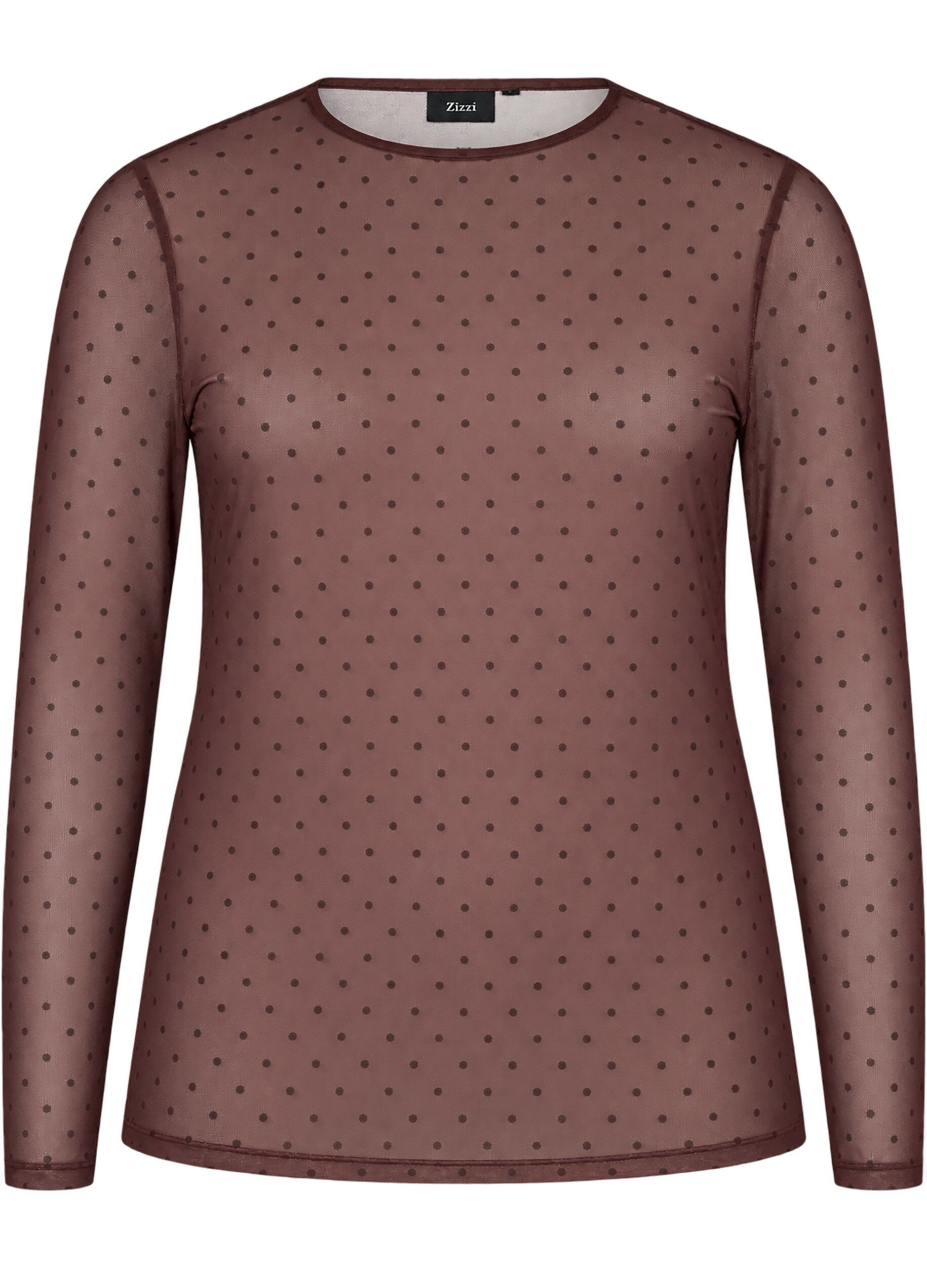 Blouse en maille avec imprim&eacute;