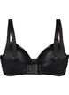 Soutien-gorge moul&eacute; avec broderie florale, Noir, Packshot image number 1