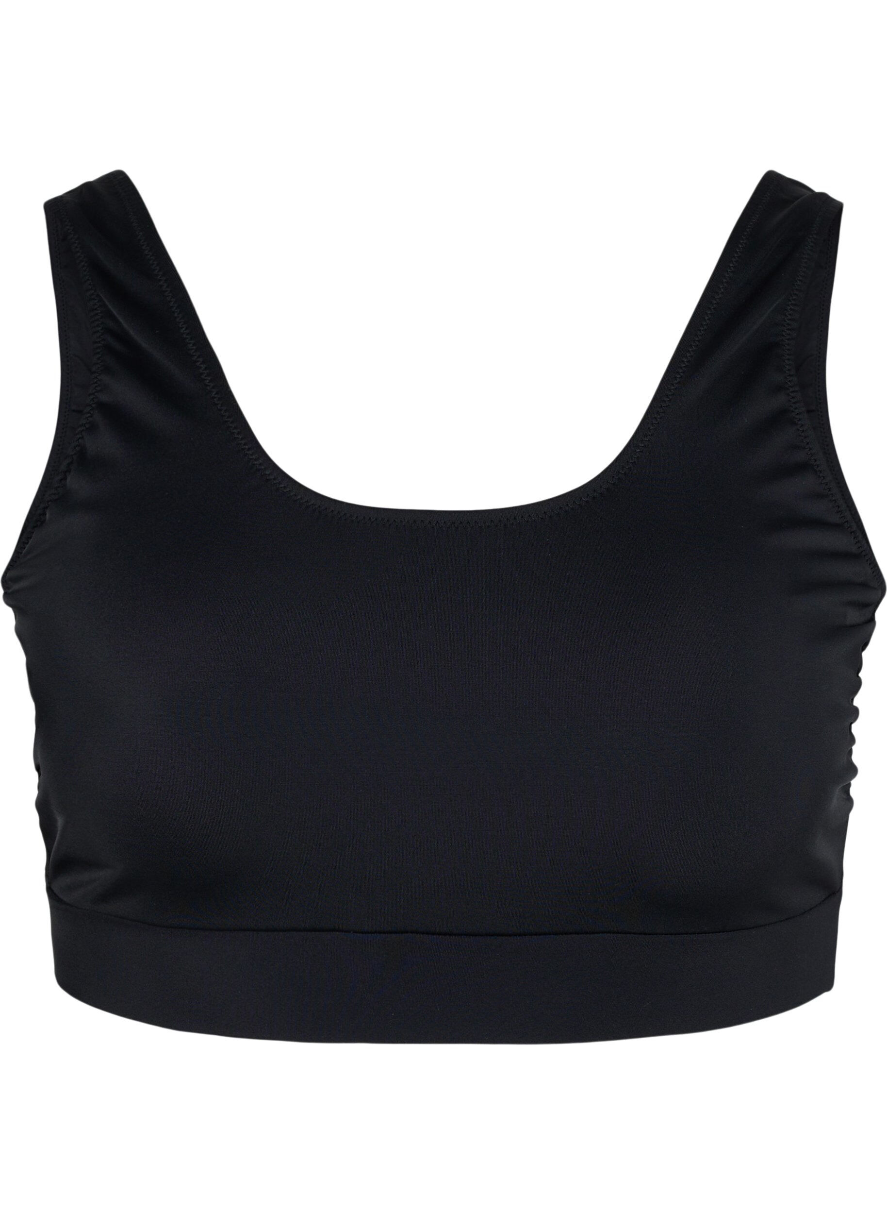 Zizzi Haut de bikini &agrave; encolure ronde, Black, Packshot image number 0