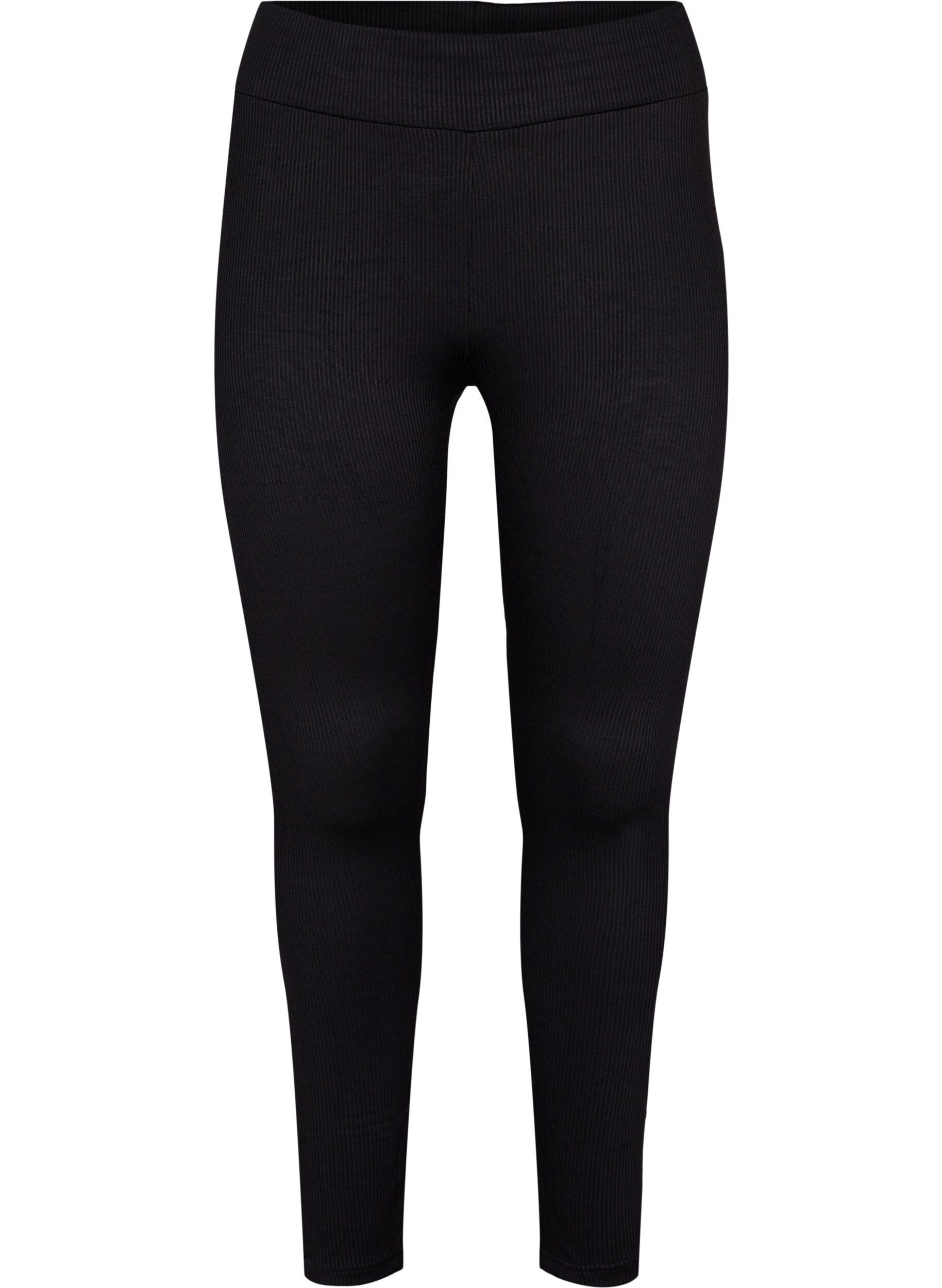 Zizzi Leggings avec coupe stretch et ajust&eacute;e, Black, Packshot image number 0