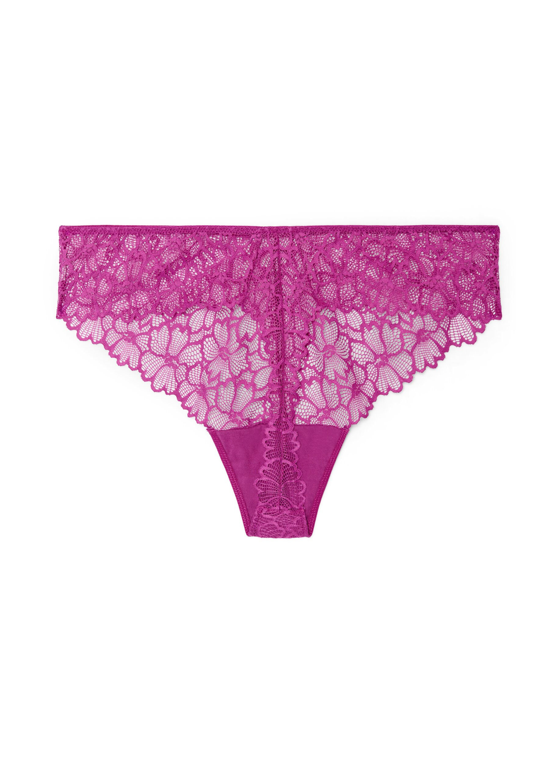 ZizziString en dentelle florale avec taille r&eacute;guli&egrave;re, Violet, Packshot image number 1
