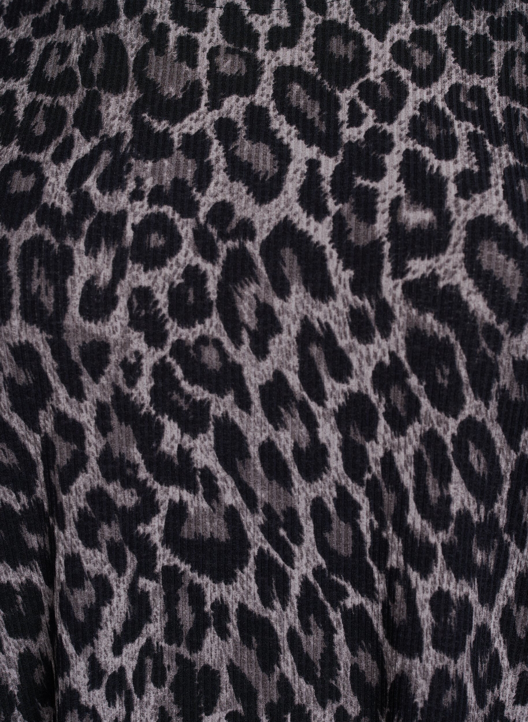 ZizziChemisier &agrave; manches longues imprim&eacute; l&eacute;opard, Gris anthracite, Packshot image number 2