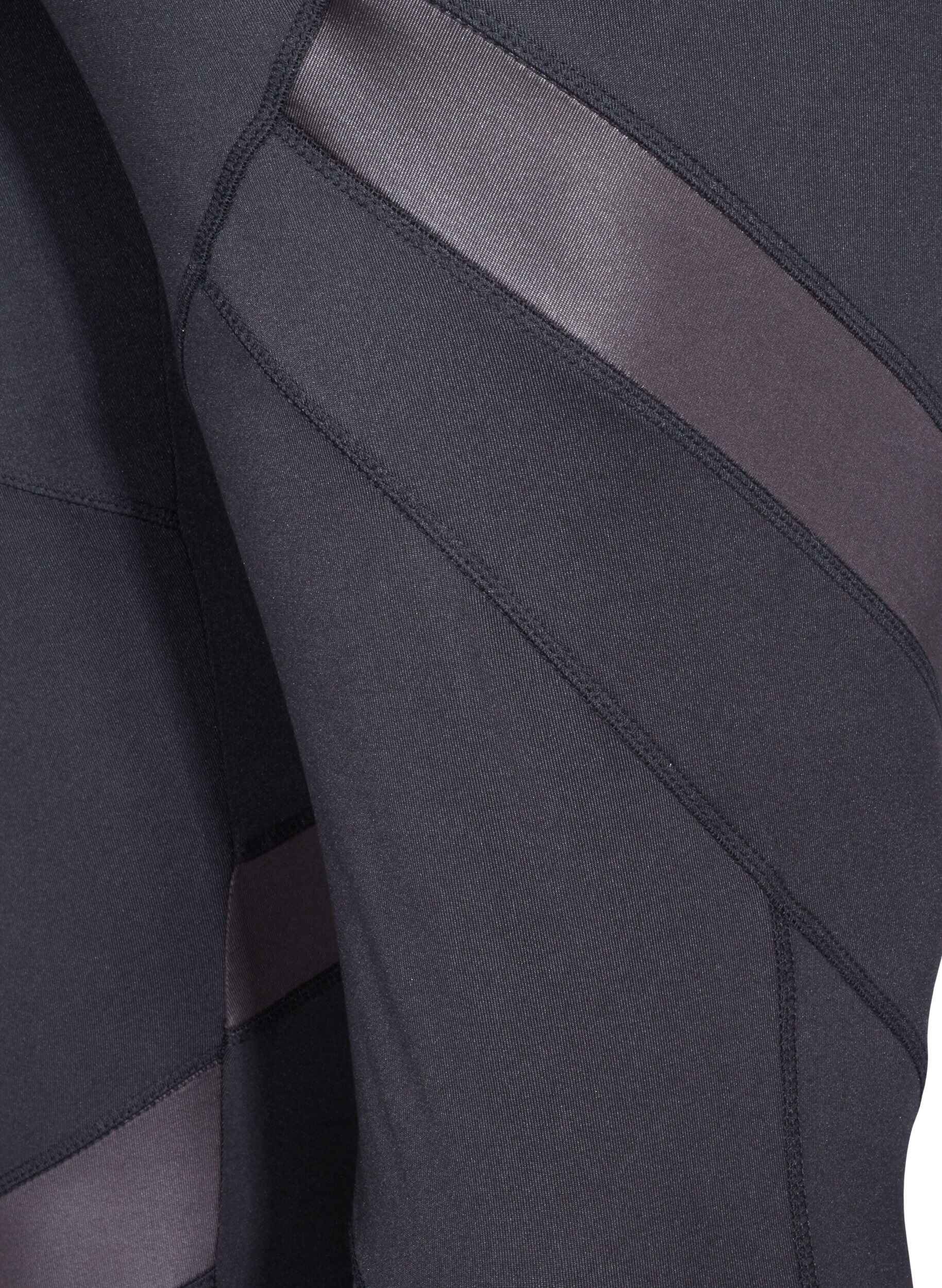 Zizzi Legging de sport court avec r&eacute;sille, Black, Packshot image number 3