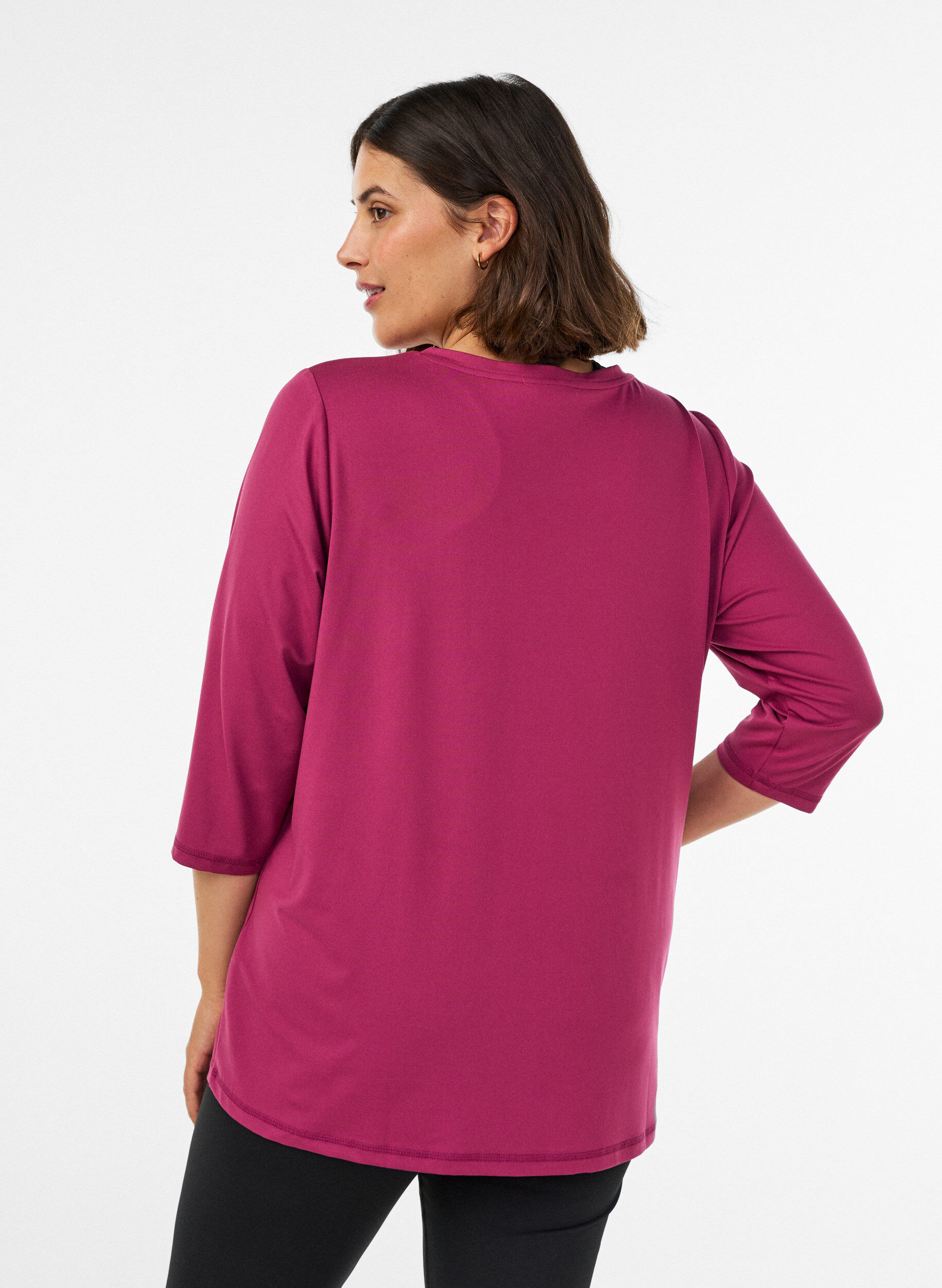 ZizziHaut de sport avec manches 3/4, Rose, Model image number 2