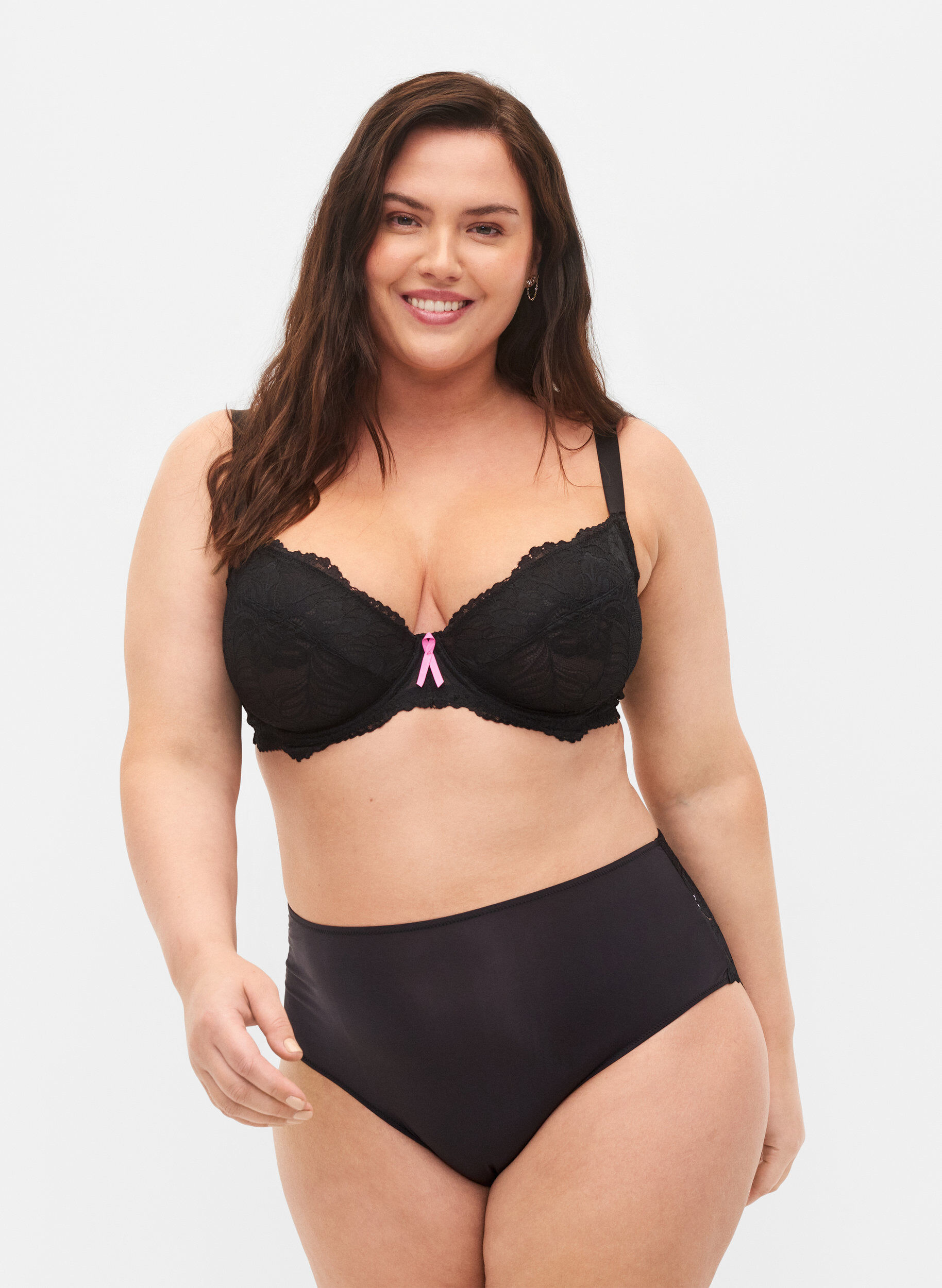 Zizzi Support the breasts - Culotte avec dentelle, Black, Model image number 0