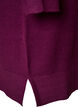 Robe courte en maille &agrave; manches raglan et couture centrale, Bordeaux, Packshot image number 3