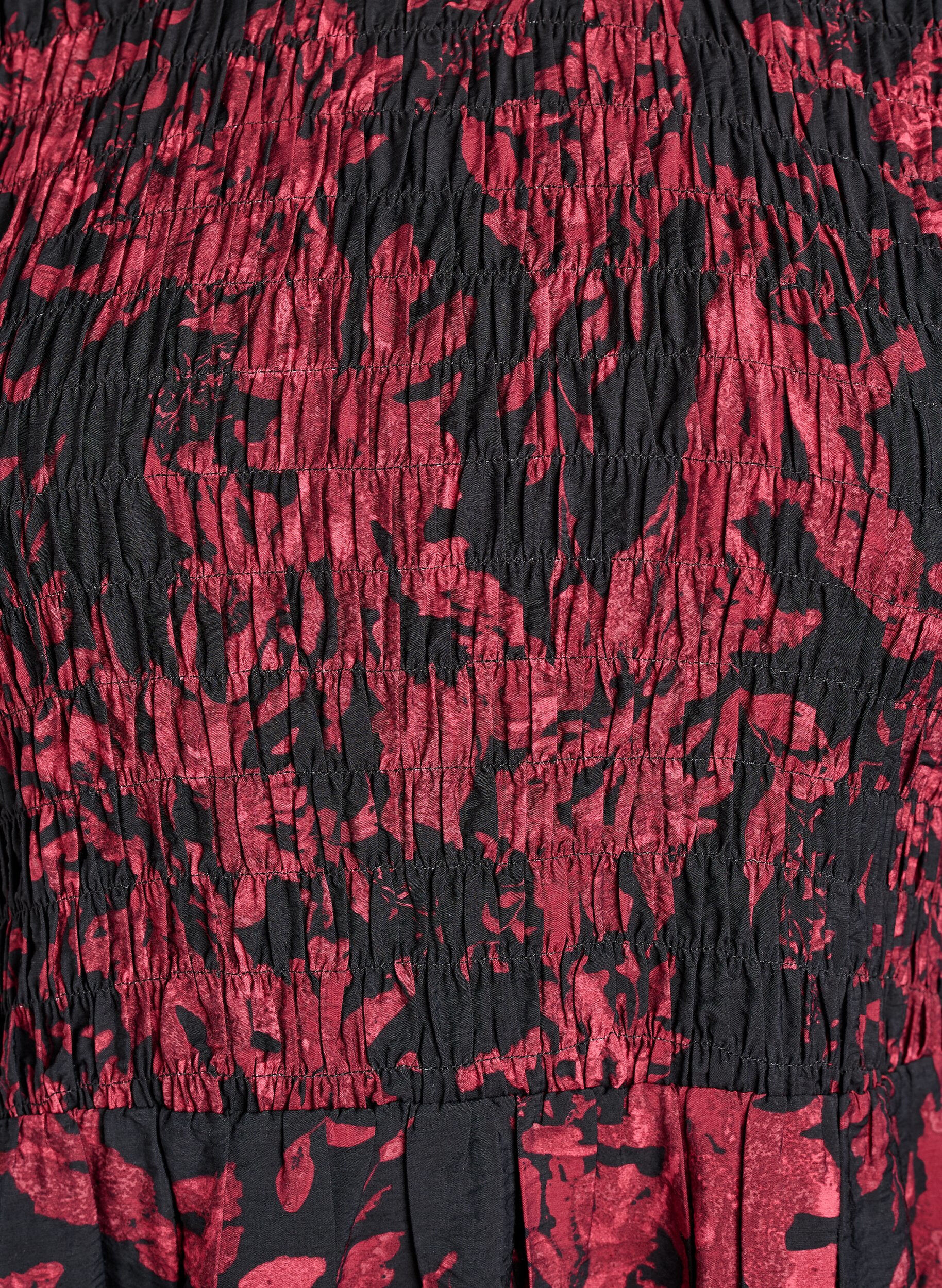 ZizziBlouse avec smocks et manches longues, Noir, Packshot image number 2