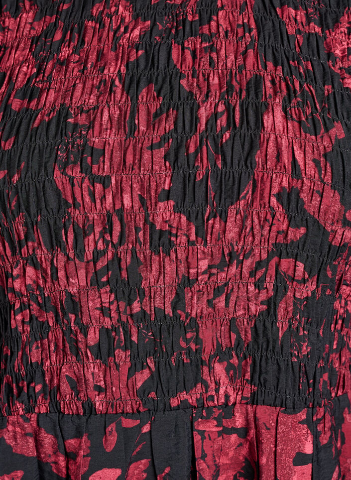 Blouse avec smocks et manches longues, Noir, Packshot image number 2